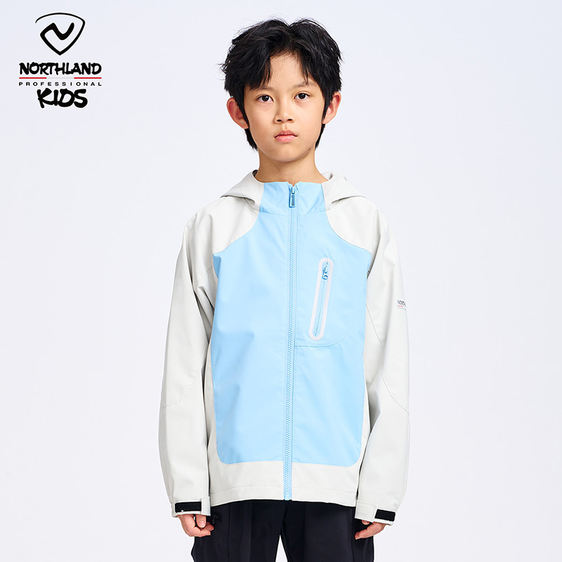 诺诗兰儿童新款户外冲锋夹克