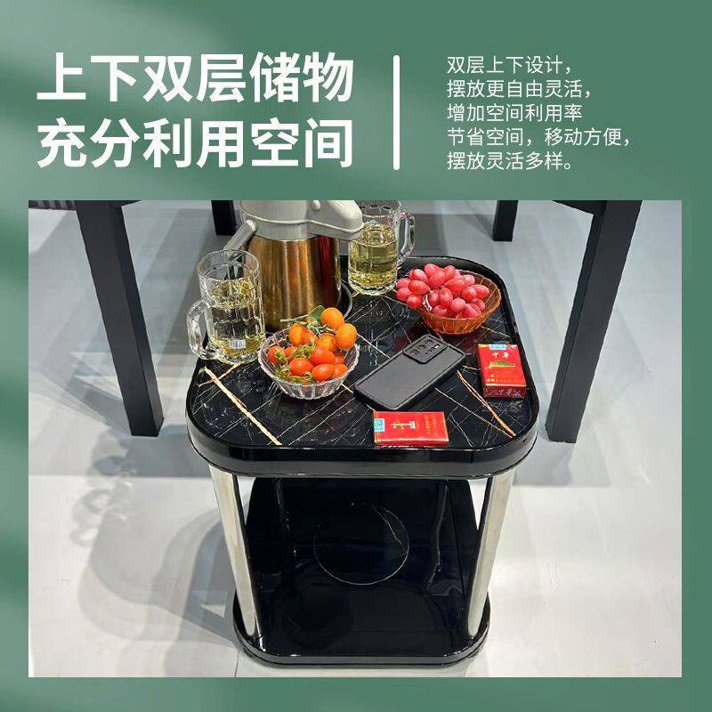麻将桌茶几茶水架棋牌室麻将机旁小茶几烟灰缸水杯架麻将馆茶水台