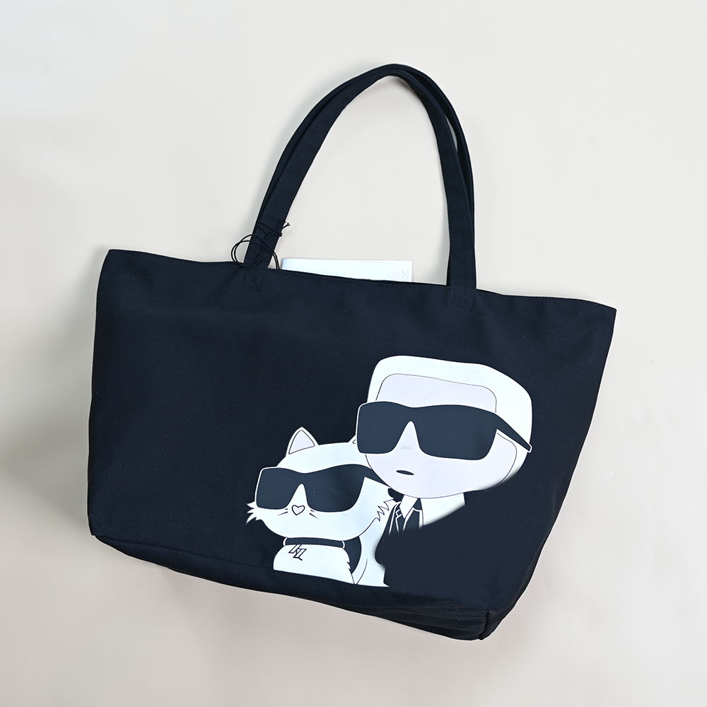 美系K尔 新款大容量男女同款胶印卡通图案帆布包