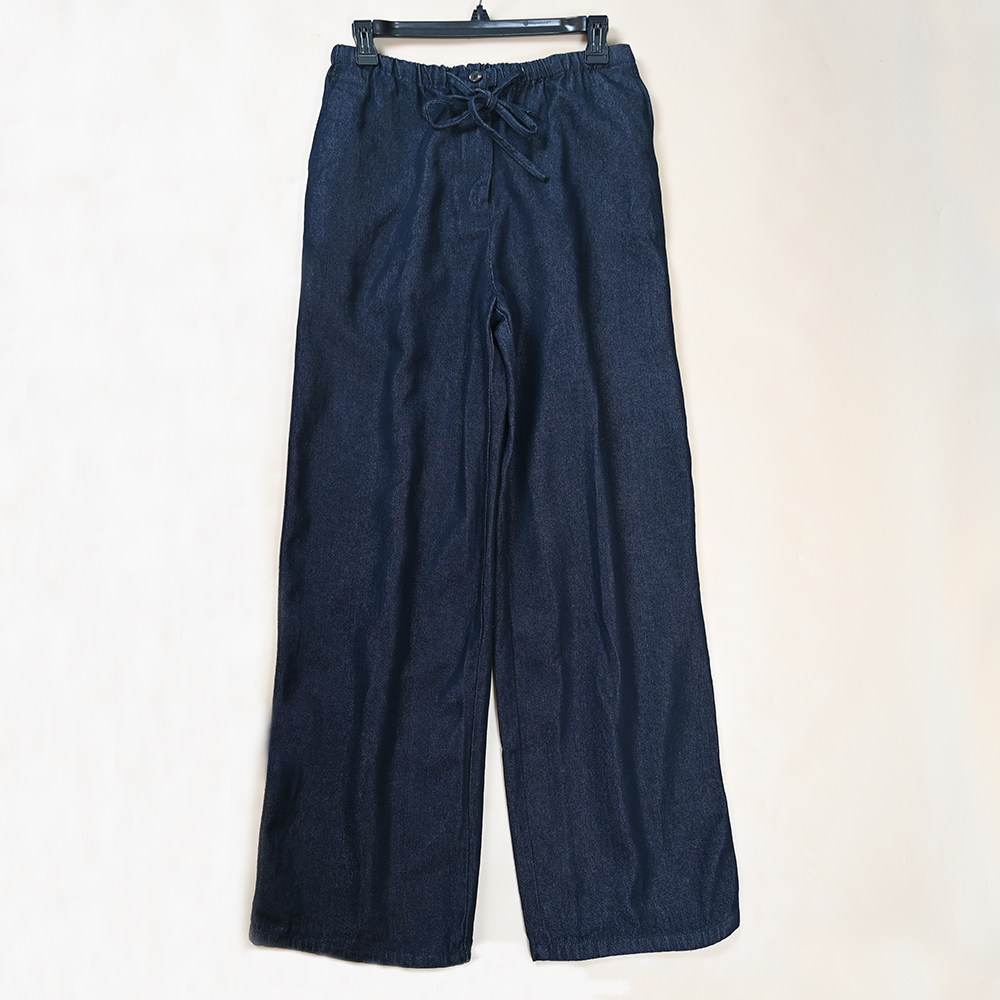 北欧风格  春秋新款女士松紧高腰系带直筒牛仔休闲长裤,女装/女士精品,牛仔裤,淘宝优惠券,粉丝福利购,淘宝优惠卷