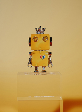 原创小清新可爱风机器人挂件