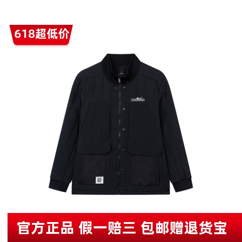 361度短棉服男装2024冬季新款保暖防风宽松上衣时尚立领休闲外套