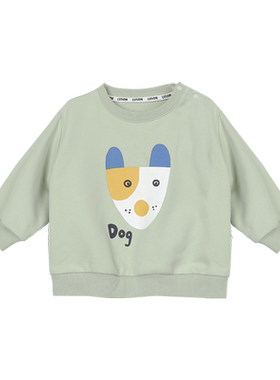 小O爸男婴童【粉丝浮力】趣味立体卫衣果绿色NYQ34462