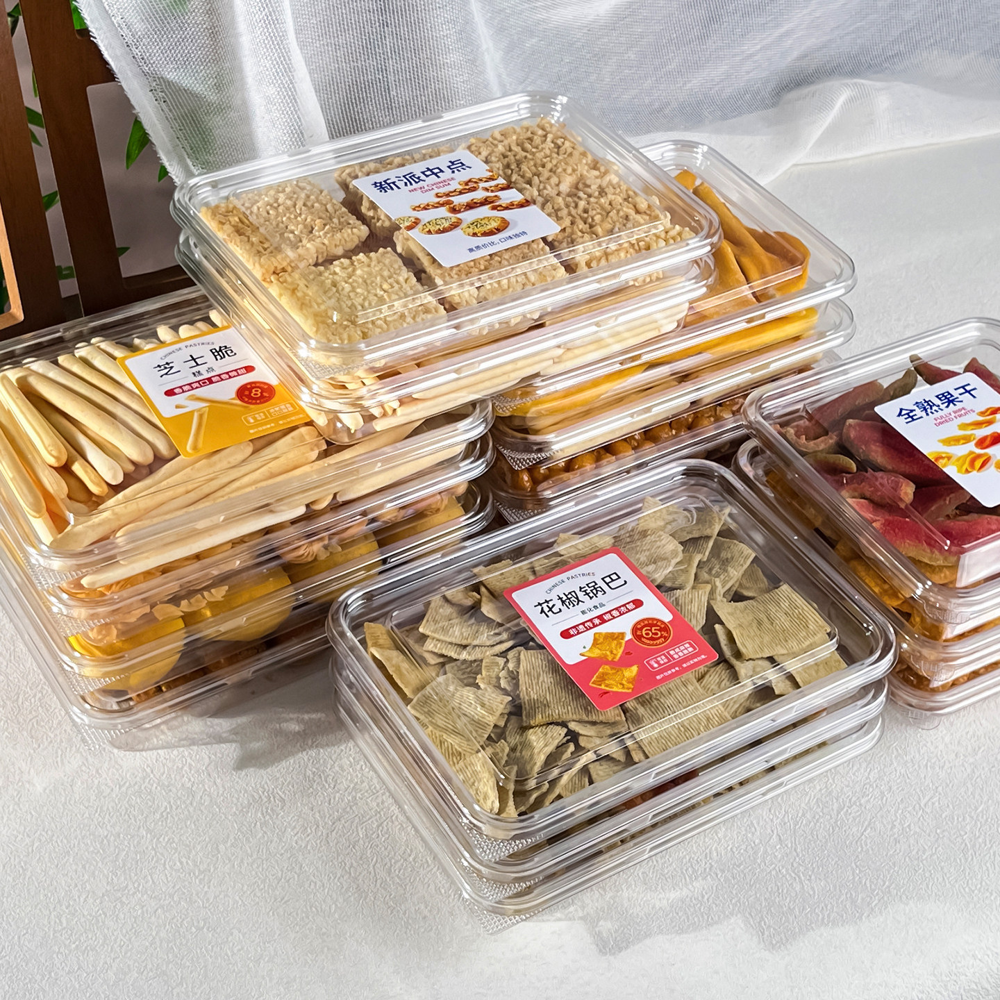 加厚透明食品塑料盒新派中点芝士图片