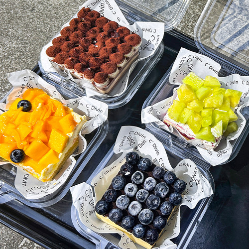 透明便当蛋糕盒慕斯切块提拉米苏