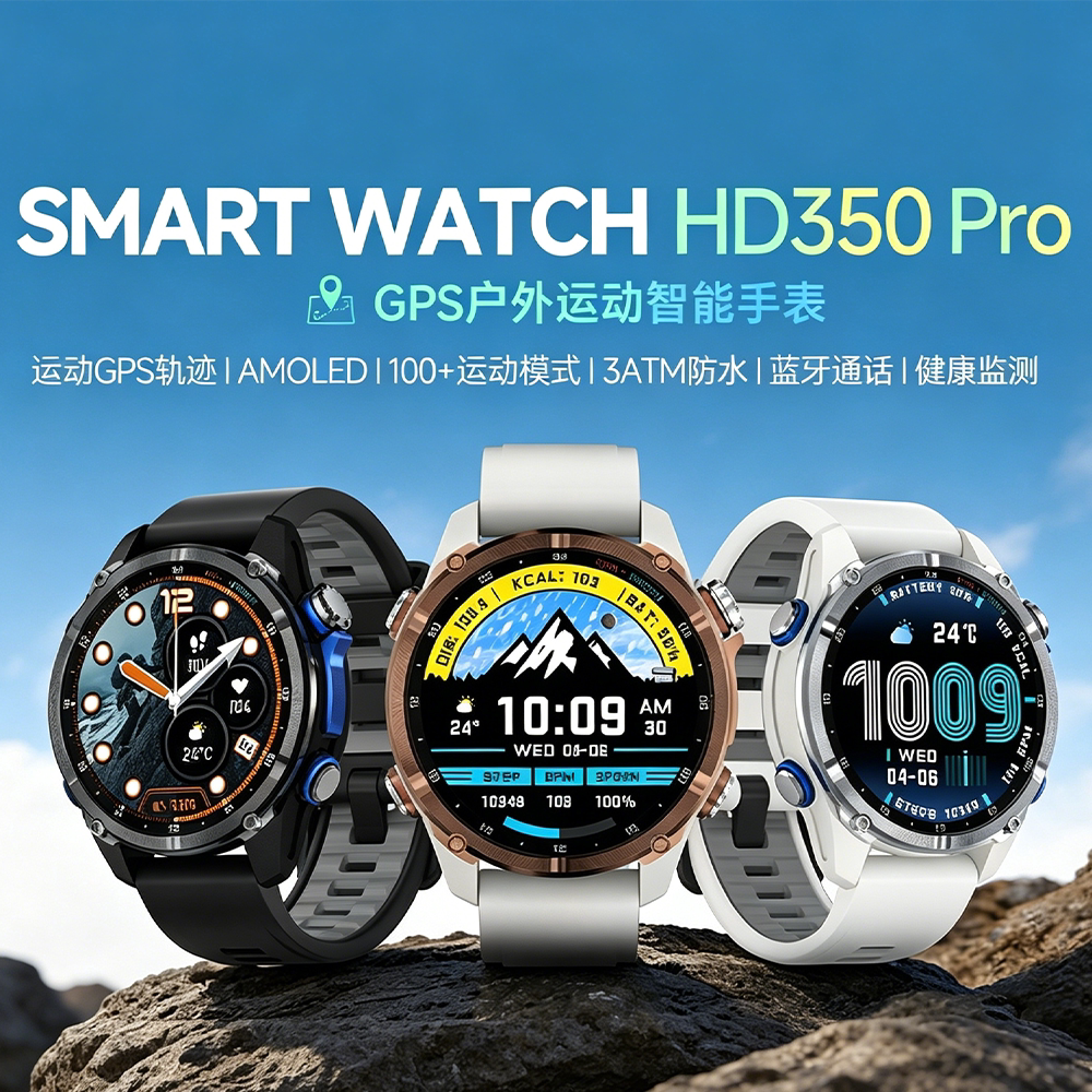 华强北HD350pro战术智能手表