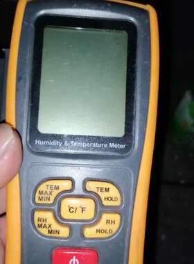 适用Benetech GM1361温湿度计，黄色外壳，成色如图，议价