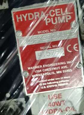 适用WANNER HYDRA-CELL高压泵，型号70EKS50议价