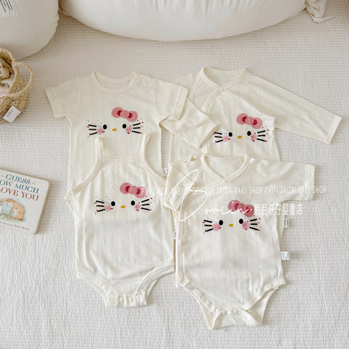 新生儿可爱夏季连体衣短袖包屁衣