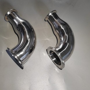 304不锈钢变径弯头卫生级异径弯头卡盘式快装连接异径接头厂家店