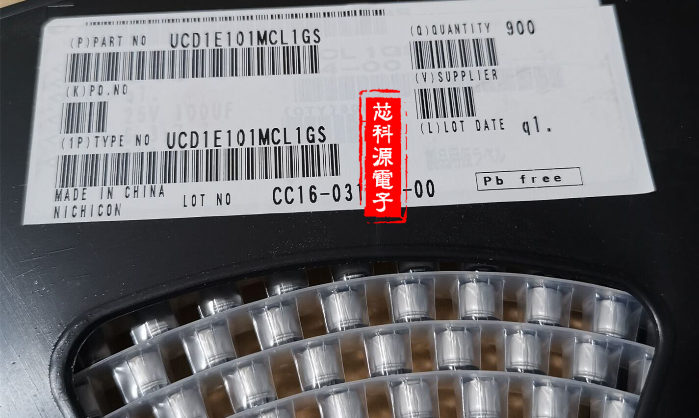 UCD1E101MCL1GS尼康高频贴片铝电解 25V100UF 6.3X7.7 100E CD