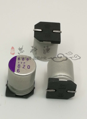 6SVP820M  三洋贴片固态电容 6.3V820UF 10x12.7 820UF 6V SMD