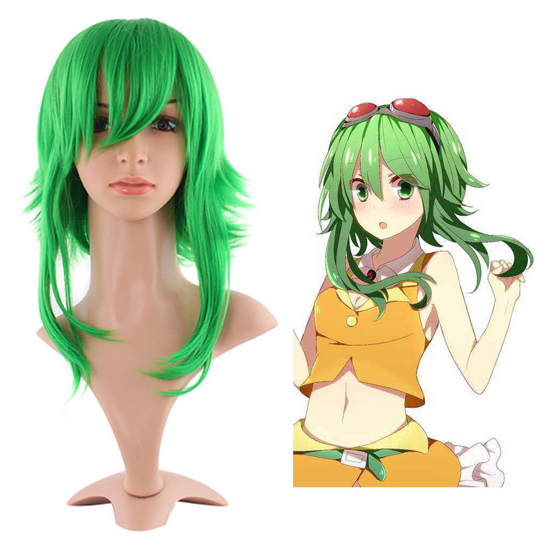 动漫cosplay咕咪造型假发V家GUMI高温丝原宿绿色短直cos假发包邮
