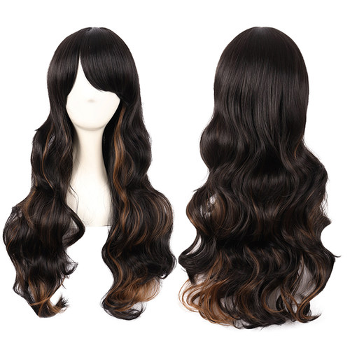 潼漫70cm长卷发混色大波浪假发
