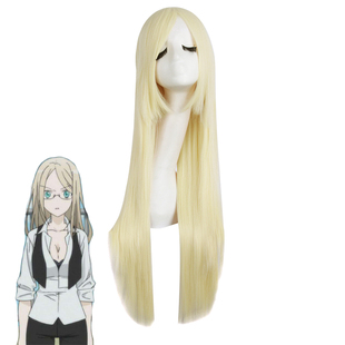 cosplay假发妖狐X仆SS雪小路野蔷薇淡金色黄色长直发长发假毛