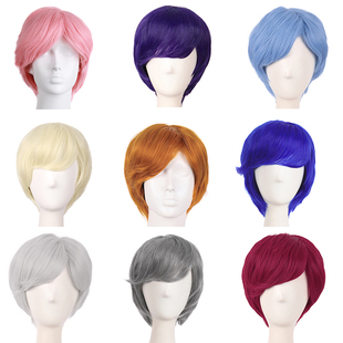 cos假发万用男生短卷发自然蓬松cosplay影视表演网红同款假毛头套