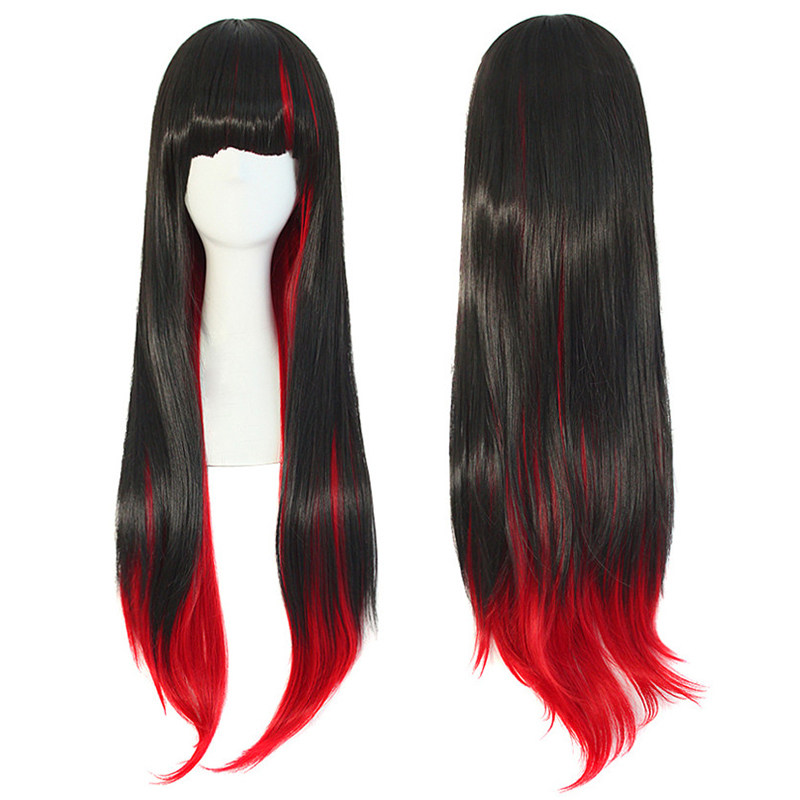 Lolita Harajuku wind Gradient colour Purple Wig Qi Liu cos Long straight hair Net Red Wigsin the Play mode/Anime/Periphery/cos/Board games , Quadratic element Lolita, Lolita Wigs category - from Buy2taobao.com to provide professional Taobao agent buy service