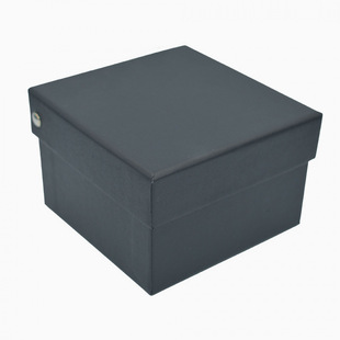 现货纯黑天地盖方盒可加LOGO包装礼盒天地盖领带盒