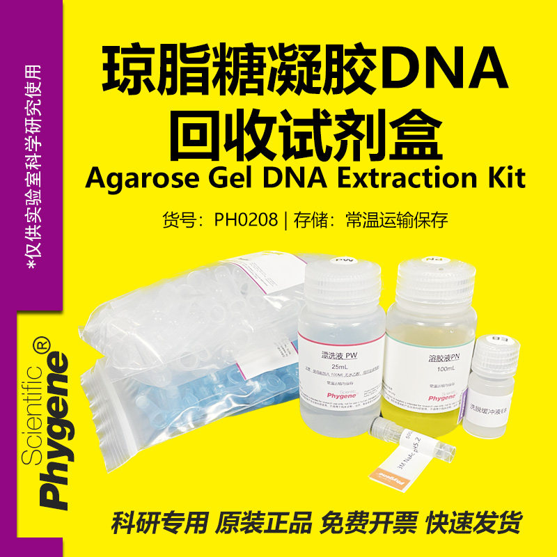琼脂糖凝胶DNA试剂盒 100T/200T 科研试剂 [PH0208 PHYGENE]