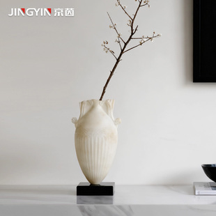 花瓶复古怀旧装饰品酒店别墅样板房中古风高级感仿旧餐厅桌面花器