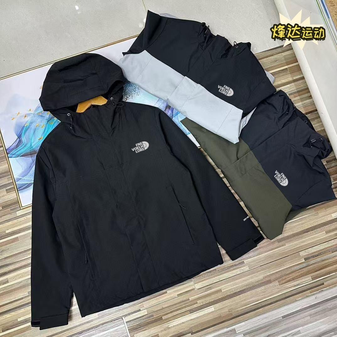 thumbnail for Simple and versatile trendy brand jackets, men's and women's outdoor workwear, casual color-blocked hooded jackets, jackets, functional jackets