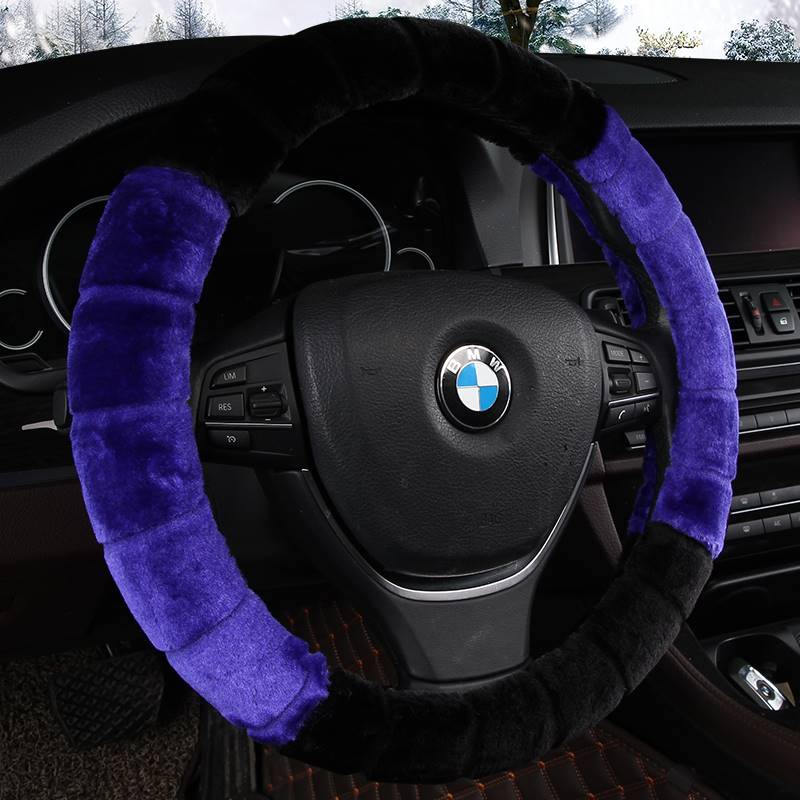 夏利A+N3N5N72000 威志V2V5 威乐可爱短毛绒冬季方向盘套汽车把套