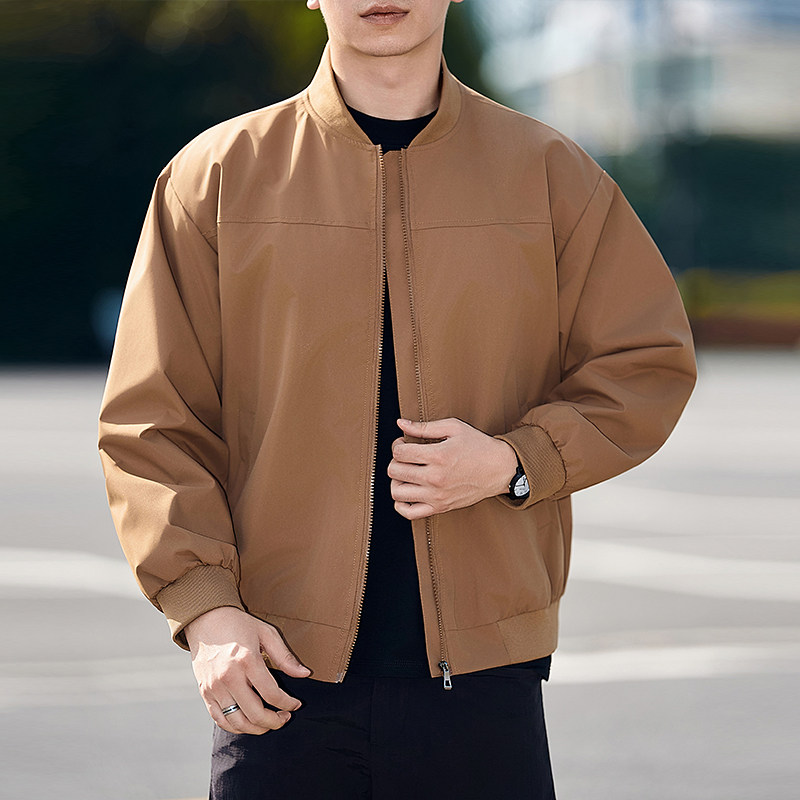 男士棒球服外套春秋款潮流百搭修身衣服秋季男装薄款夹克工装外套