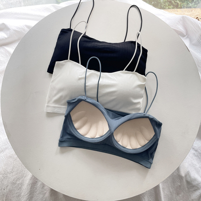 抹胸内衣冰丝夏季薄款大胸显小无痕美背吊带裹胸防走光小胸文胸