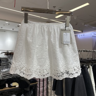 欧货8017蕾丝小屁帘打底半身裙女秋冬新款松紧腰防走光叠穿短裙子