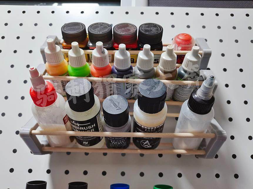 圆孔油漆瓶郡士收纳支架储物