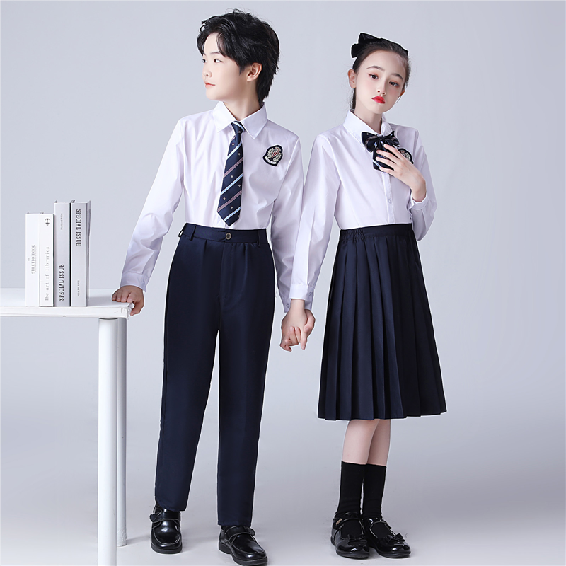 元旦儿童合唱演出服装中小学生演讲比赛朗诵礼服女大合唱团表演服 - 封面