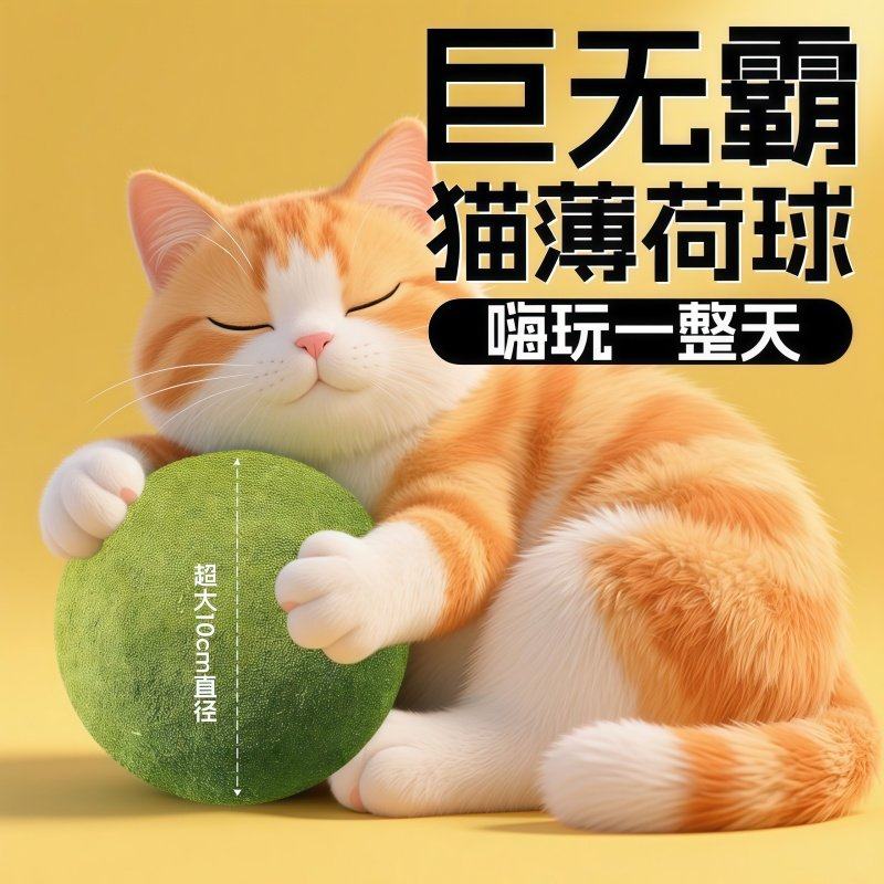 猫薄荷球超大猫玩具自嗨解闷神器磨牙猫草球逗猫棒猫咪用品木天蓼,宠物/宠物食品及用品,逗猫棒,淘宝优惠券,粉丝福利购,淘宝优惠卷