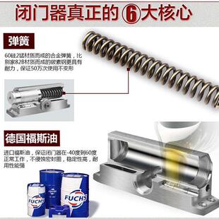 德国GHT中号062承重85KG防火门液压缓冲自动关门闭门器弹簧回弹