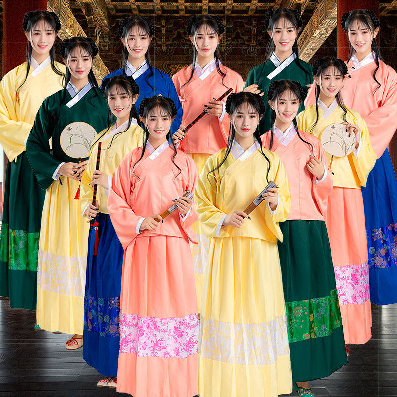 丫鬟服装古代女仆宫女侍女佣人宫廷风交领袄裙汉服女琵琶袖马面裙