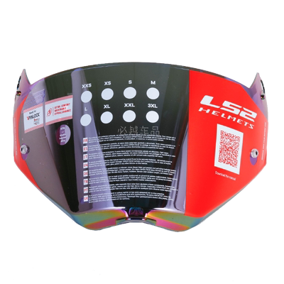 ls2原装mx433风罩彩色头盔镜片