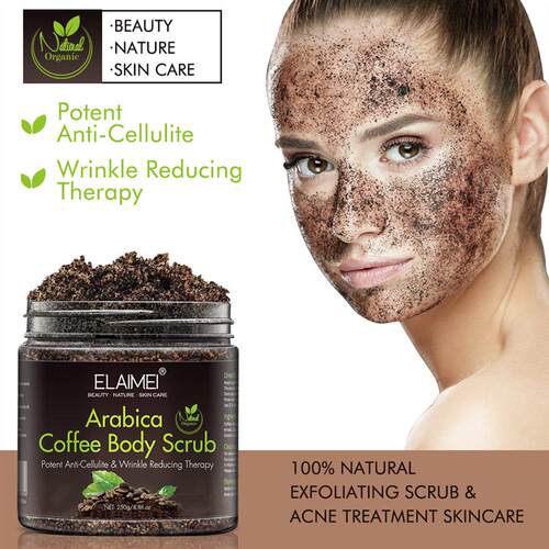 Arabica Coffee Body Scrub Anti Cellulite Stretch 咖啡磨砂膏