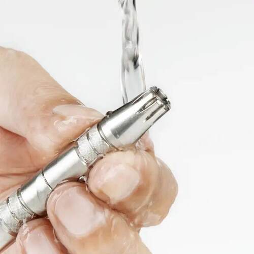 Stainless Steel Manual Nose Hair Trimmer for Men - Portable