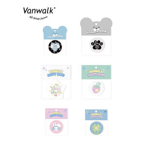 VANWALK band创意设计马口铁徽章女生痛包diy吧唧胸针配饰 happy