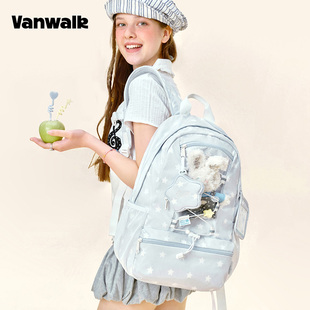VANWALK gulugulu出游大容量双肩包女小众高颜值学生背包电脑书包