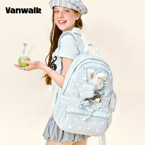 VANWALK/出走小众高颜值学生背包