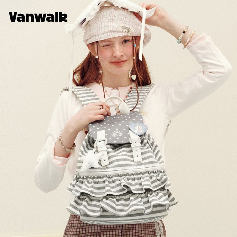 VANWALK/出走女生韩系旅游双肩包