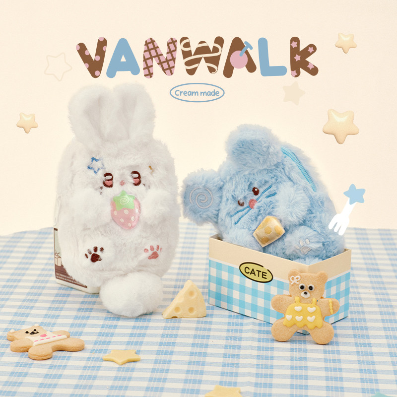 VANWALK/出走高颜值毛绒动物卡套