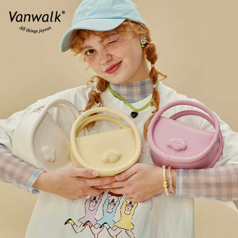 休闲迷你马鞍包VANWALK小众质感