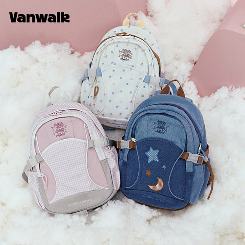 VANWALK/出走初中高中学生双肩包