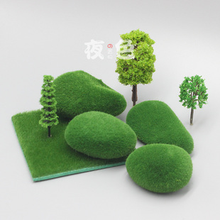 植毛仿真草皮草坪仿真青苔石苔藓球植物墙材料展柜草垫满25元包邮