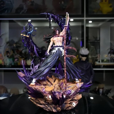 【JT雕像哥】鬼灭之刃手办黑死眸月之呼吸可发光模型摆件礼物