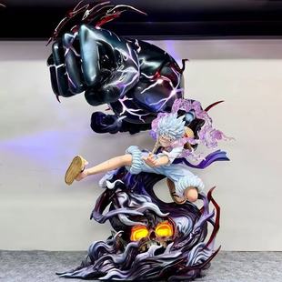 海贼王GK 爆炸巨拳尼卡路飞 鬼岛霸气觉醒路飞动漫手办模型摆件