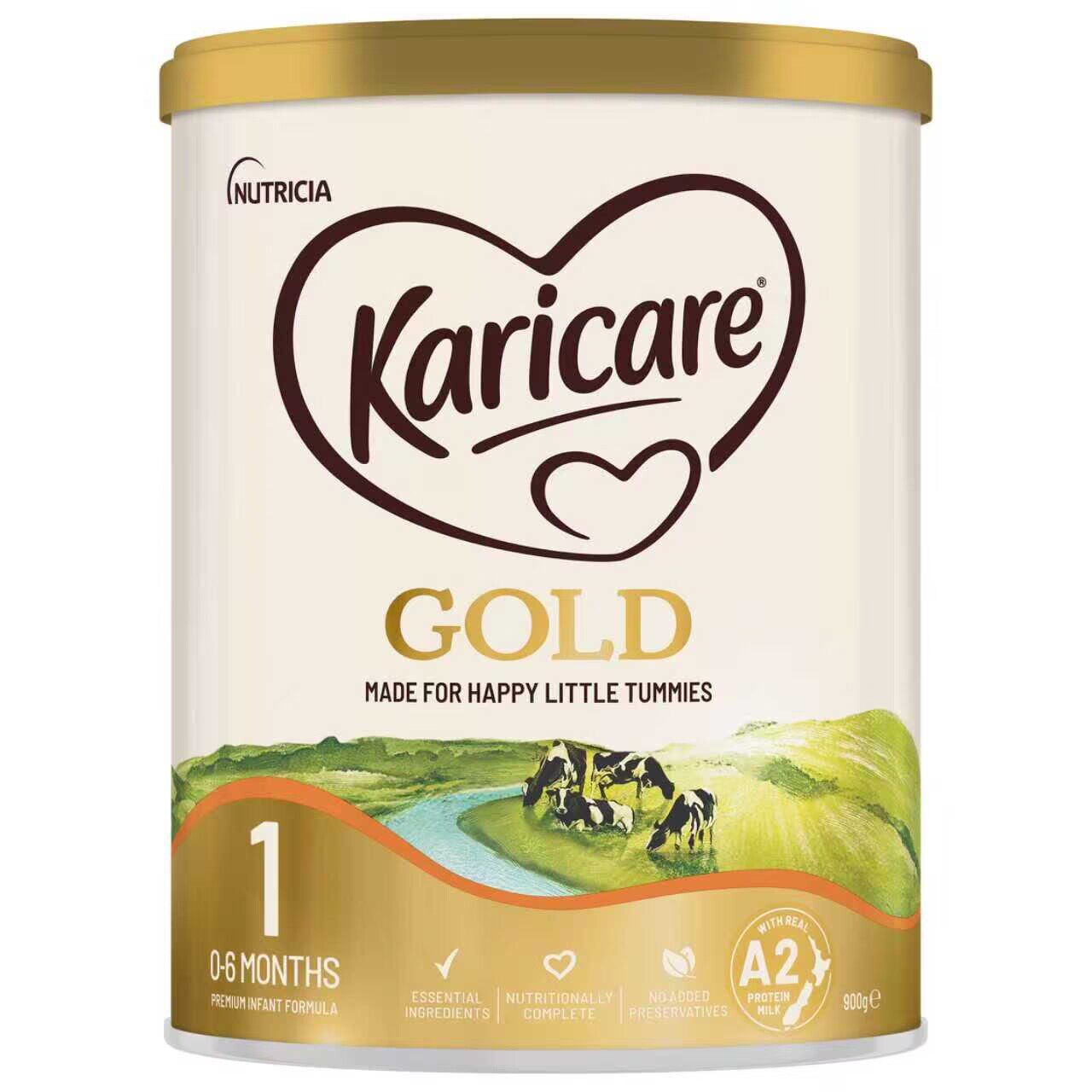 【3罐】新西兰 Karicare可瑞康A2金装加强一1段3罐一箱包邮税新版