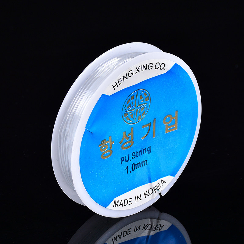 SOUTH KOREA IMPORTED TRANSPARENT CRYSTAL ELASTIC CORD BRACELET STRING BEADED CORD ELASTIC ROPE DIY JEWELRY ACCESSORIES