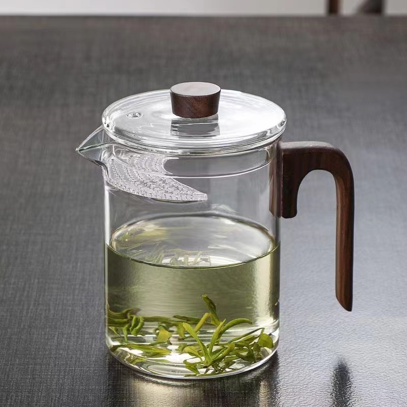 大容量月牙茶壶耐高温过滤绿茶